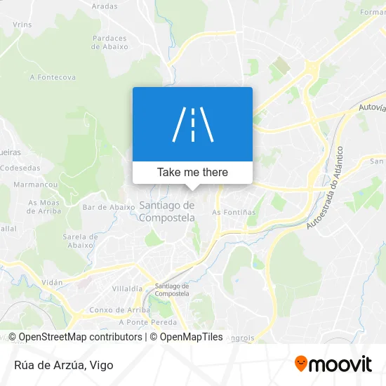 Rúa de Arzúa map