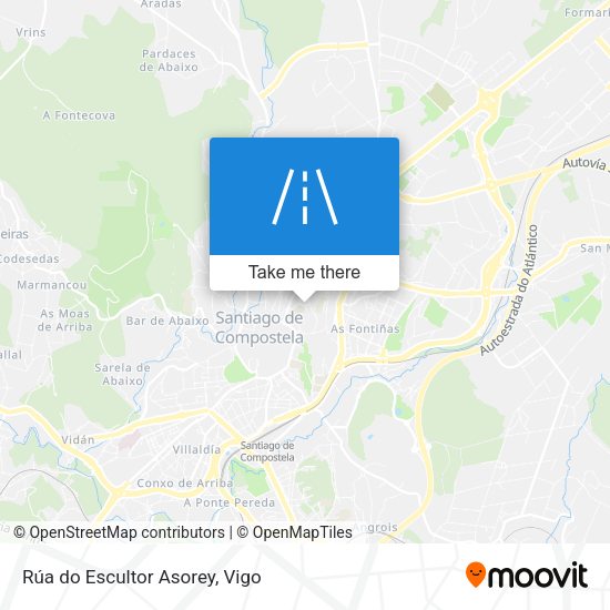 Rúa do Escultor Asorey map