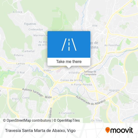 Travesía Santa Marta de Abaixo map