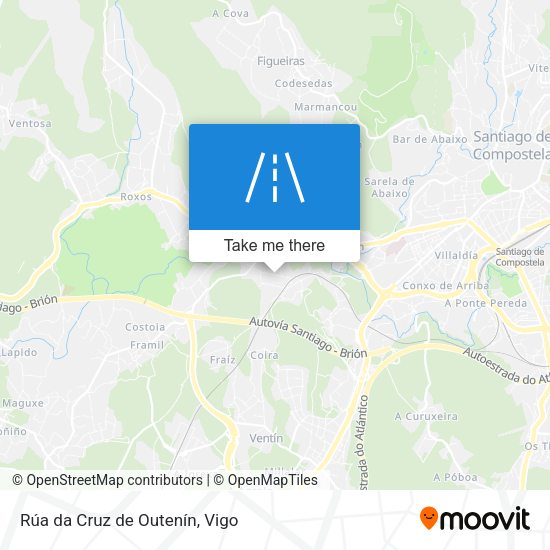 Rúa da Cruz de Outenín map