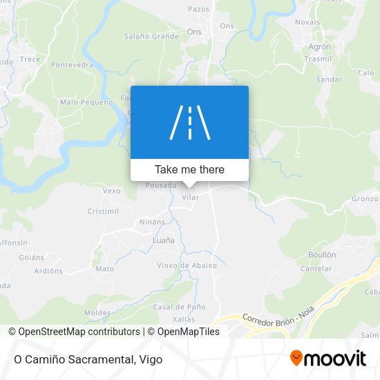 O Camiño Sacramental map