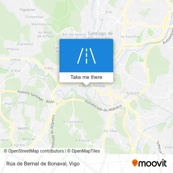 Rúa de Bernal de Bonaval map
