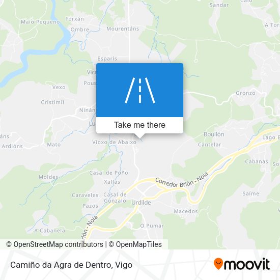 Camiño da Agra de Dentro map