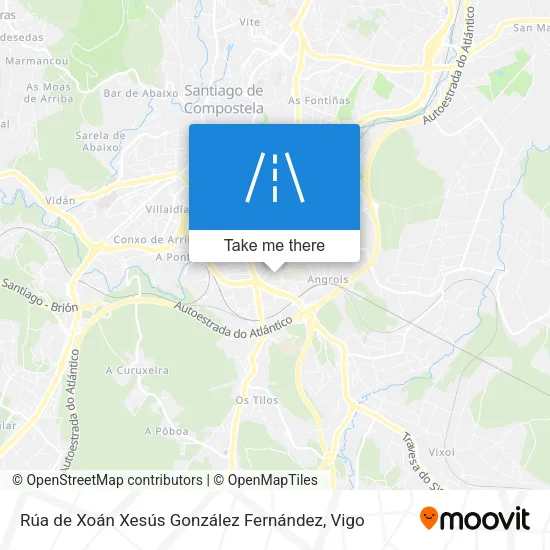 Rúa de Xoán Xesús González Fernández map