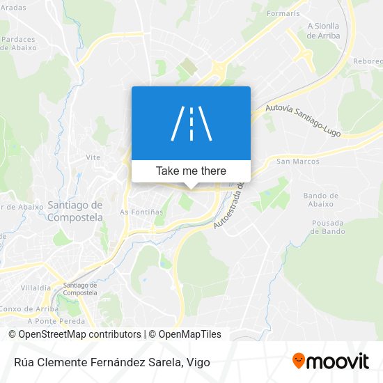 Rúa Clemente Fernández Sarela map