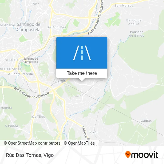 Rúa Das Tornas map