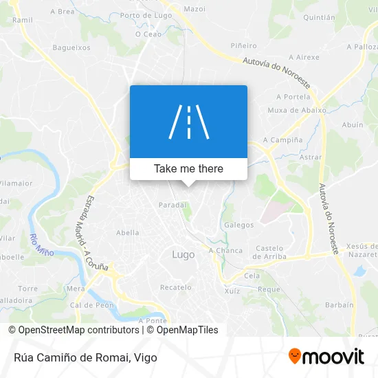 Rúa Camiño de Romai map
