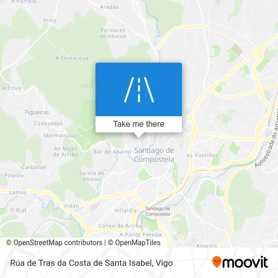 Rúa de Tras da Costa de Santa Isabel map