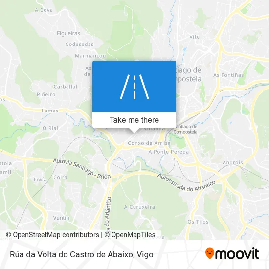 Rúa da Volta do Castro de Abaixo map