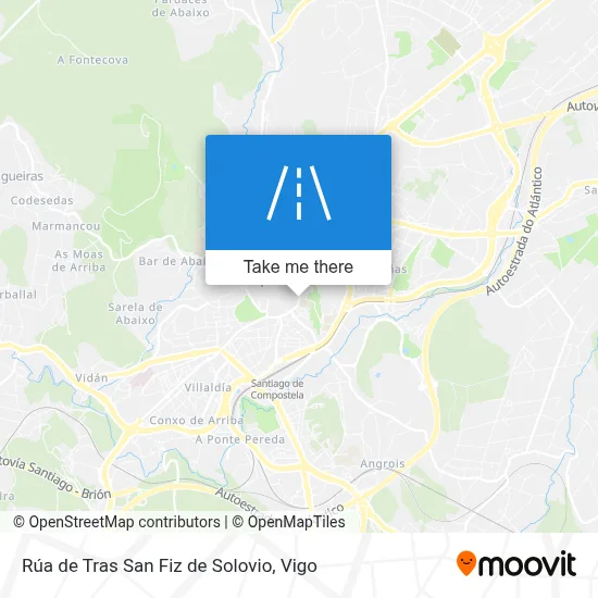Rúa de Tras San Fiz de Solovio map