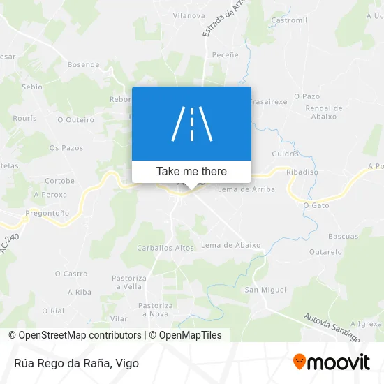 Rúa Rego da Raña map