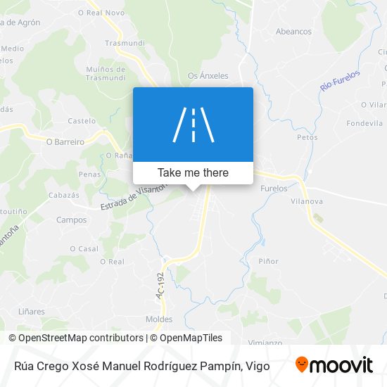 Rúa Crego Xosé Manuel Rodríguez Pampín map