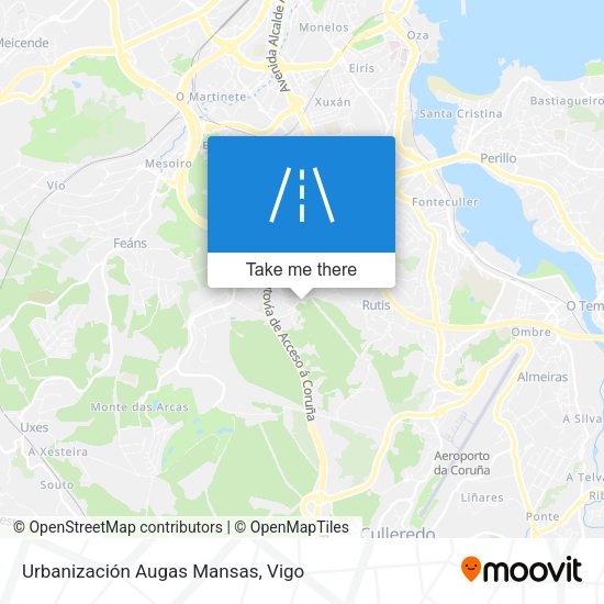 Urbanización Augas Mansas map