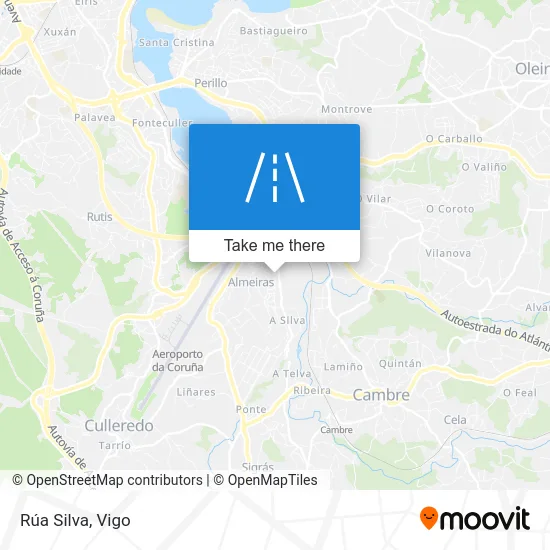 Rúa Silva map
