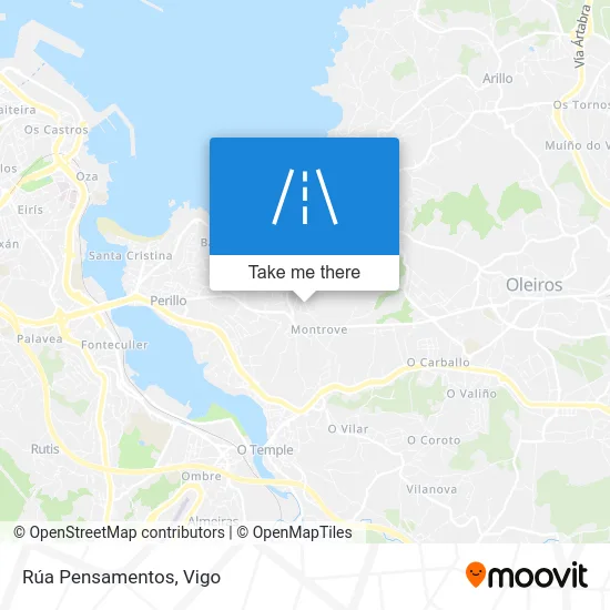 Rúa Pensamentos map