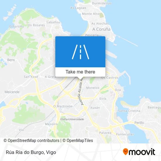 Rúa Ría do Burgo map