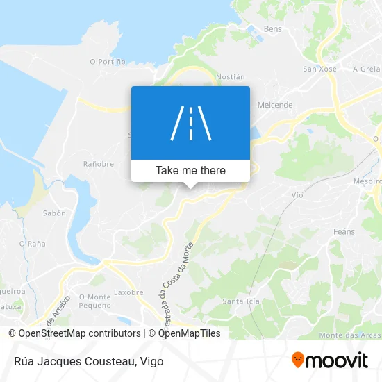 Rúa Jacques Cousteau map