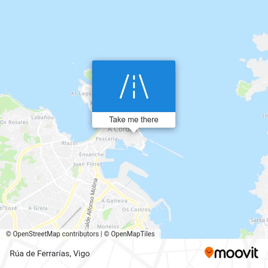 Rúa de Ferrarías map