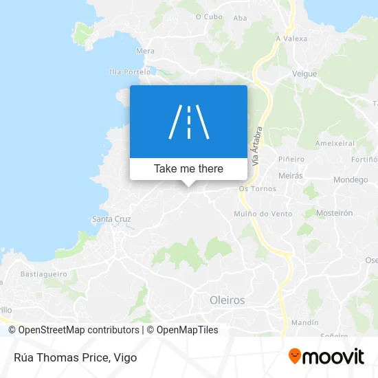 Rúa Thomas Price map