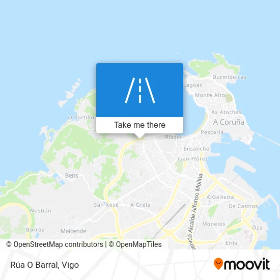 Rúa O Barral map