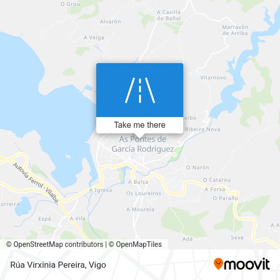 Rúa Virxinia Pereira map