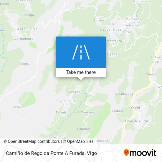 Camiño de Rego da Ponte A Furada map