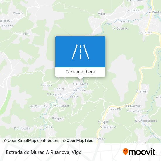 Estrada de Muras A Ruanova map