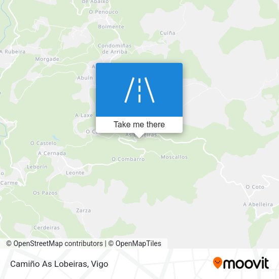 Camiño As Lobeiras map