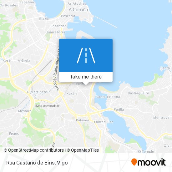 mapa Rúa Castaño de Eirís