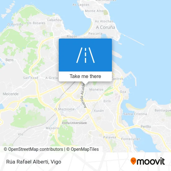 Rúa Rafael Alberti map