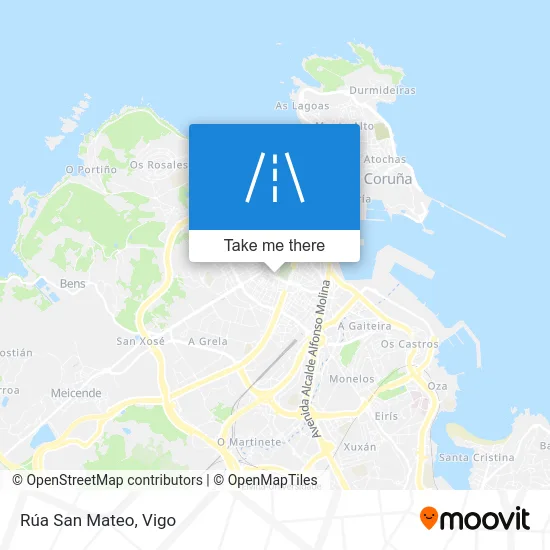 Rúa San Mateo map