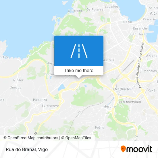 Rúa do Brañal map