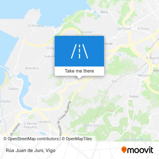 Rúa Juan de Juni map