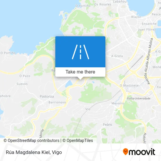 Rúa Magdalena Kiel map