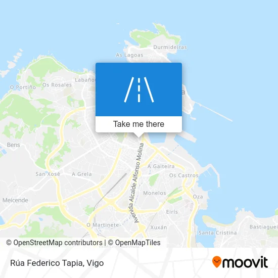 Rúa Federico Tapia map