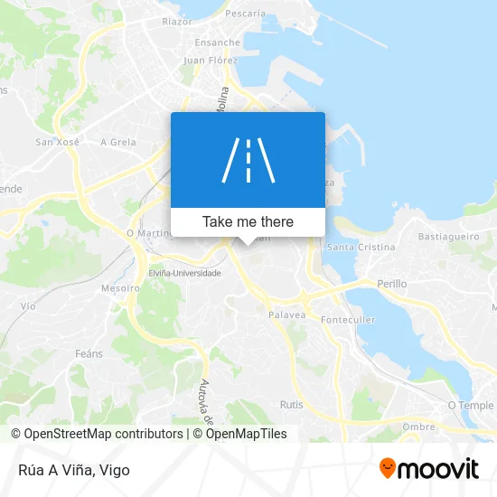 Rúa A Viña map