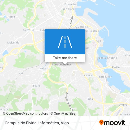 Campus de Elviña, Informática map