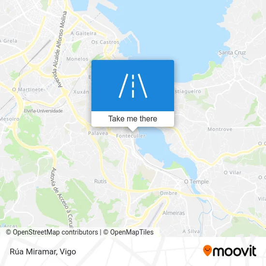 Rúa Miramar map