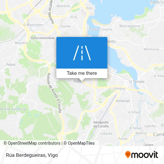 Rúa Berdegueiras map