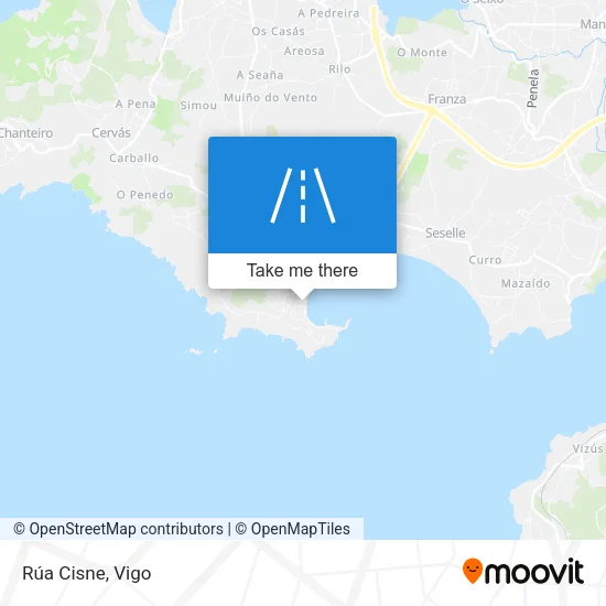 Rúa Cisne map