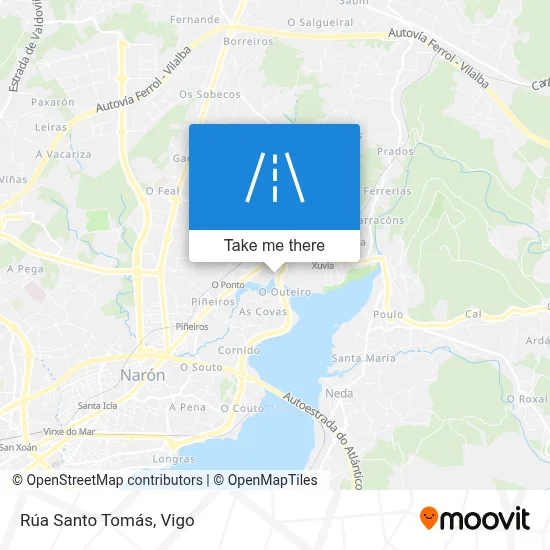 Rúa Santo Tomás map