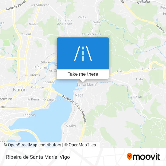 Ribeira de Santa María map