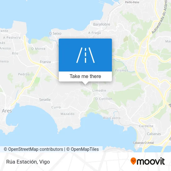 Rúa Estación map