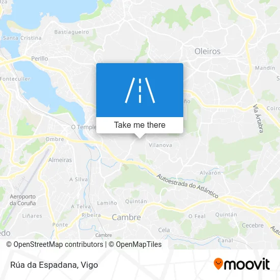 Rúa da Espadana map