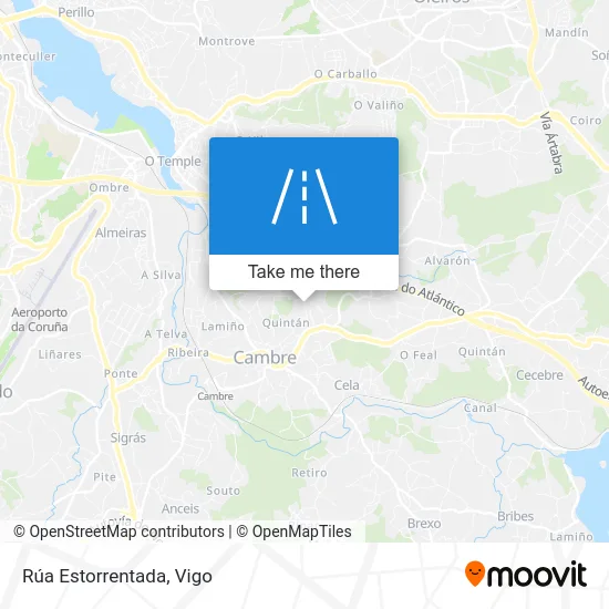 Rúa Estorrentada map