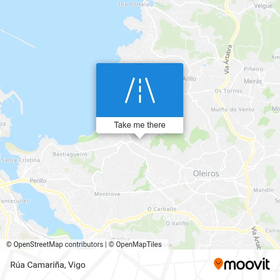 Rúa Camariña map