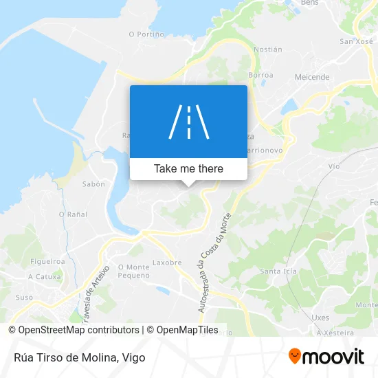 Rúa Tirso de Molina map