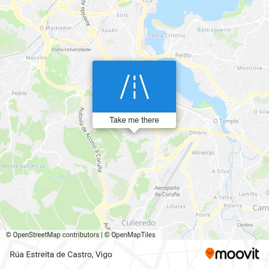Rúa Estreita de Castro map