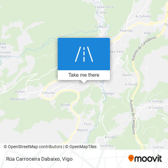 Rúa Carroceira Dabaixo map