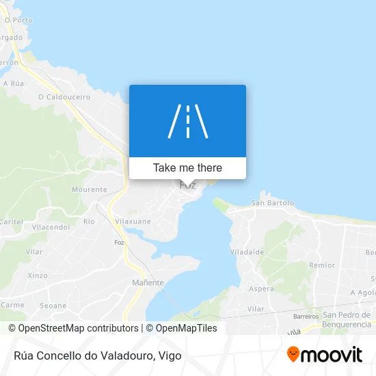 Rúa Concello do Valadouro map